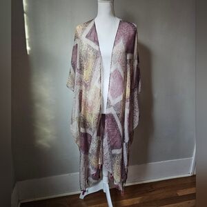 C. EST. 1946 One Size Snake Printed Kimono Cardigan
